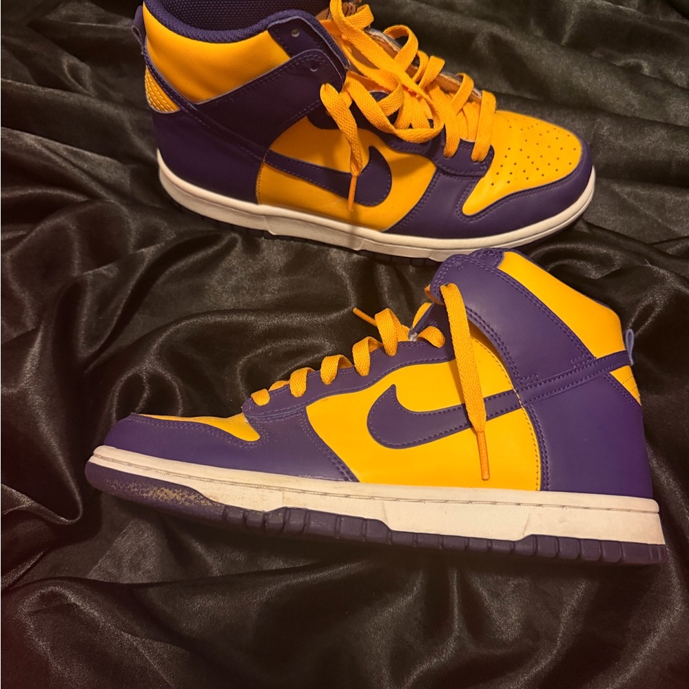 Nike Kids Purple and Orange Sneakers - Picture 3 of 5